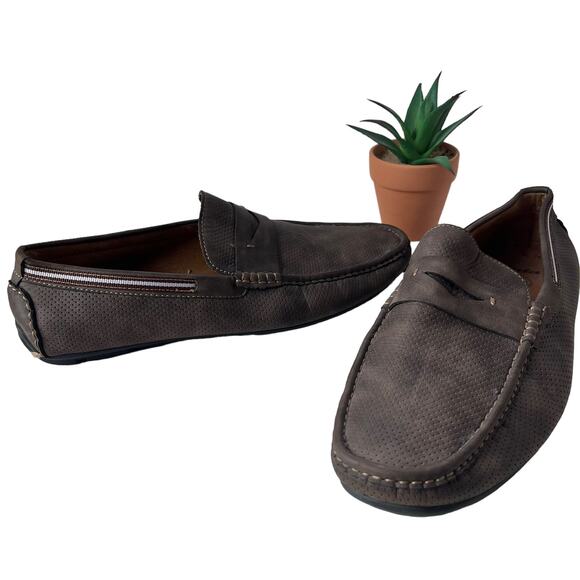 Bata Class & Comfort Moccasins Loafer Mens Shoes Sz 11 Penny Preppy Driving - Picture 1 of 13
